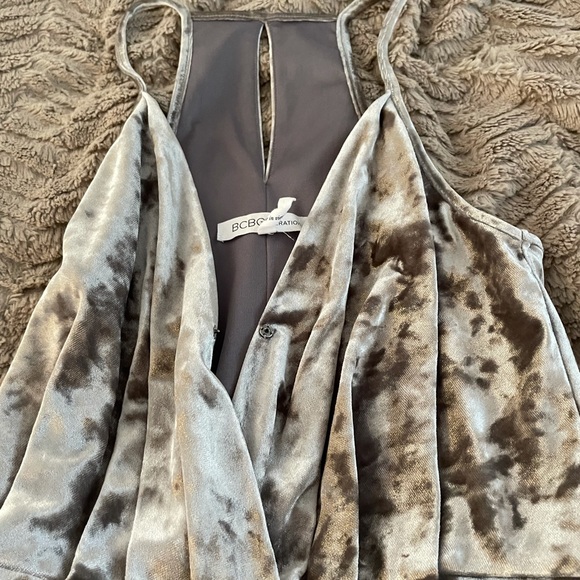 BCBGeneration gray velvet dress - Picture 5 of 7